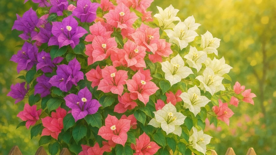 Hoa giấy sợ úng nước và bón nhiều đạm